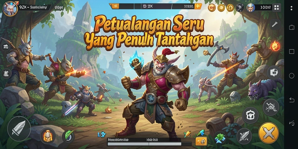 Screenshot gameplay <strong>9ZK</strong> menampilkan aksi seru dalam petualangan mendebarkan.