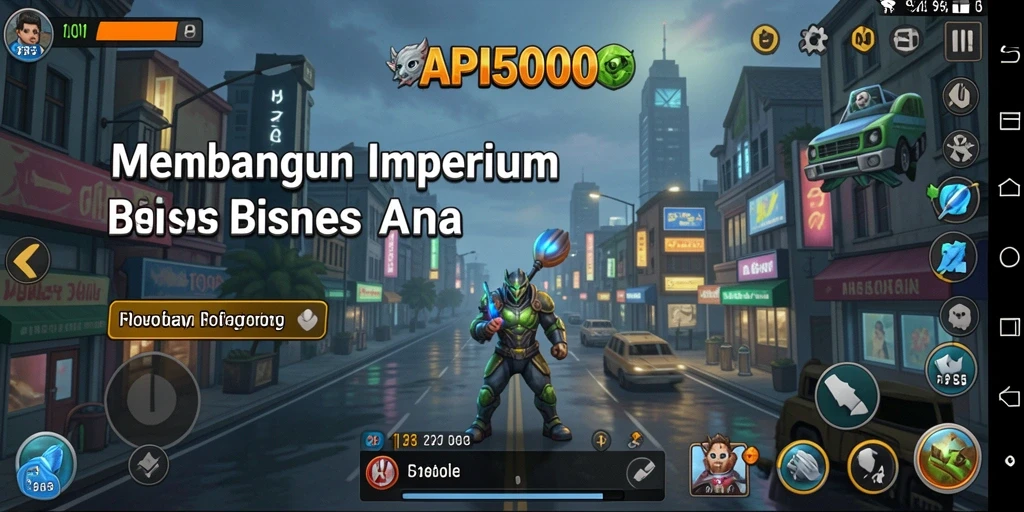 Menampilkan gameplay seru dalam membangun bisnis Tycoon.