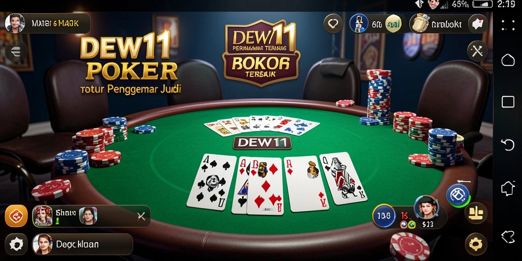 Tampilan gameplay seru dan mendebarkan di DEWI11.