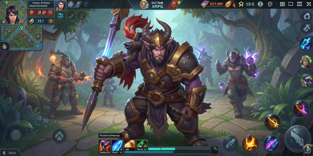 Screenshot DOTA88 menampilkan pertempuran epik dalam dunia ARPG.