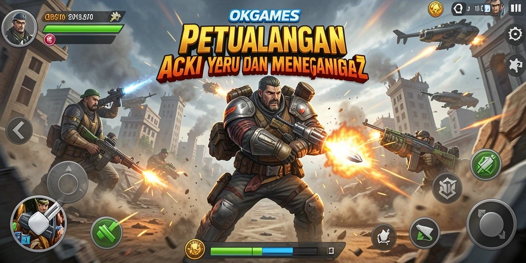 Tampilan gameplay penuh aksi di OKGAMES yang mendebarkan.