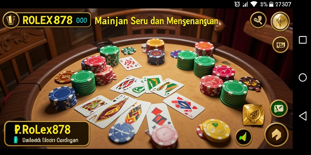 Tangkapan layar gameplay seru dari ROLEX878 Gaple.