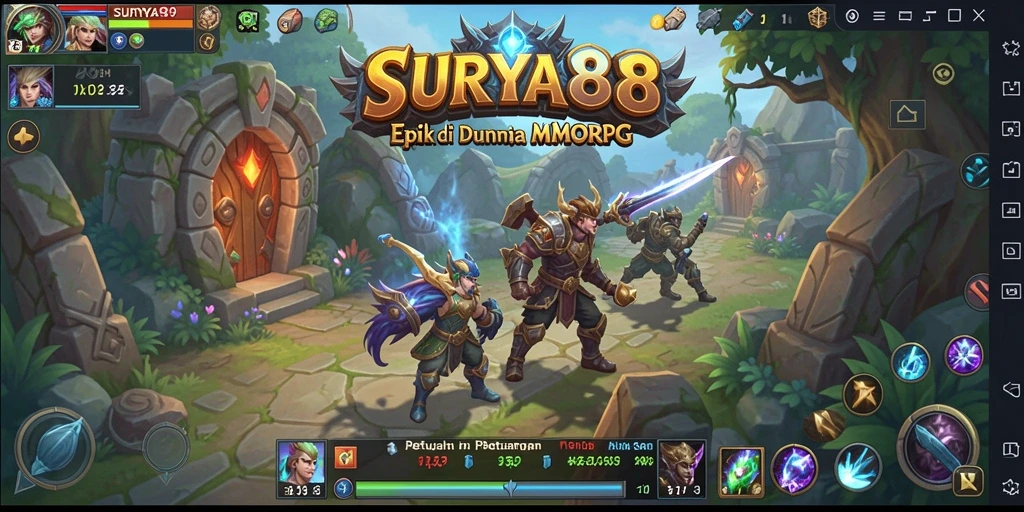 Aktivitas seru di dunia fantasi SURYA88 dengan grafis menakjubkan.