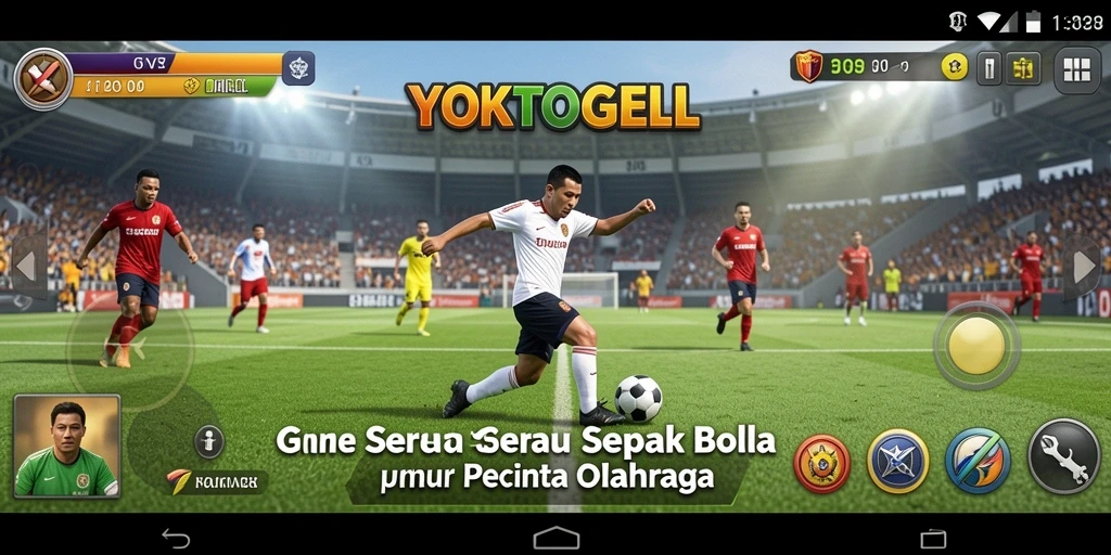 Tampilan menarik dari gameplay YOKTOGEL dalam pertandingan sepak bola.