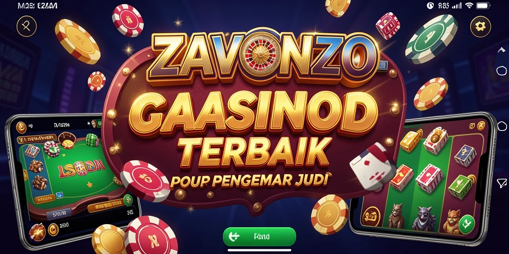 Screenshot gameplay ZAVONZO yang menampilkan suasana Kasino yang menarik.